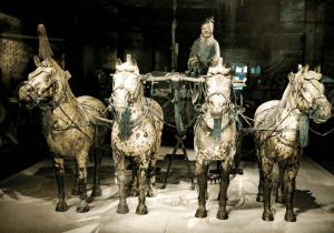 Terracotta Army of Qin Shi Huang, Xi'an, Eighth Wonder of the World, Qin Dynasty bronze chariot