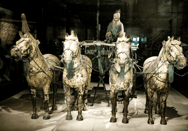 Terracotta Army of Qin Shi Huang, Xi'an, Eighth Wonder of the World, Qin Dynasty bronze chariot